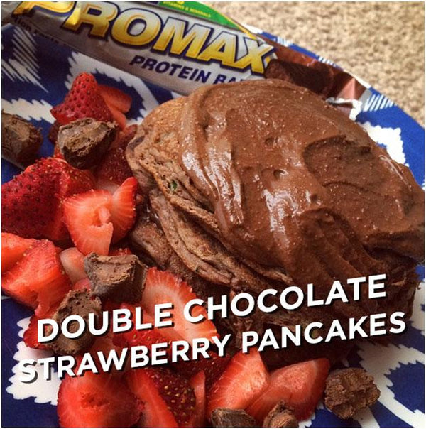 Double Chocolate Strawberry Pancakes - #MAXMunchies